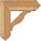Ekena Millwork Funston Arts and Crafts Rough Sawn Bracket w/ Offset Brace, Western Red Cedar, 8"W x 24"D x 24"H BKT0806X24X24FST03RWR - alternate 2